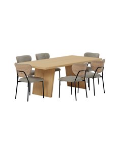 Matgrupp Logga med Butterfly matstolar, 210 × 100 cm 2