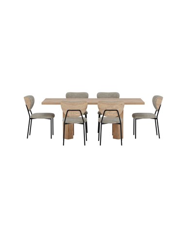 Matgrupp Lillehammer med Butterfly matstolar, 200 × 90 cm