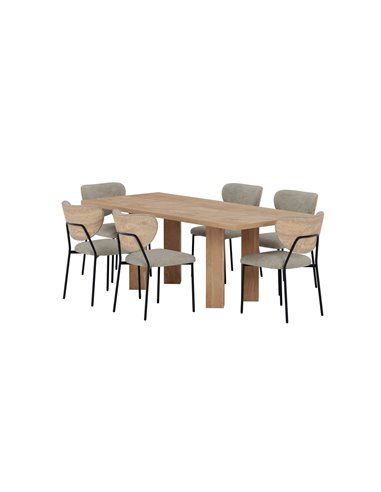 Matgrupp Lillehammer med Butterfly matstolar, 200 × 90 cm