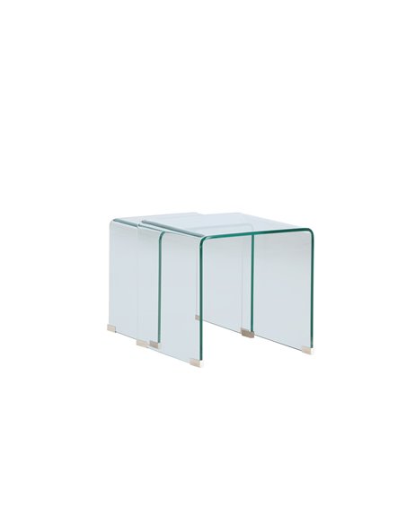 Sidobord Telemark sidobord, 142,236 × 142,236 cm, Transparent
