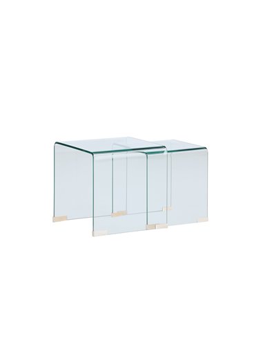 Sidobord Telemark sidobord, 142,236 × 142,236 cm, Transparent