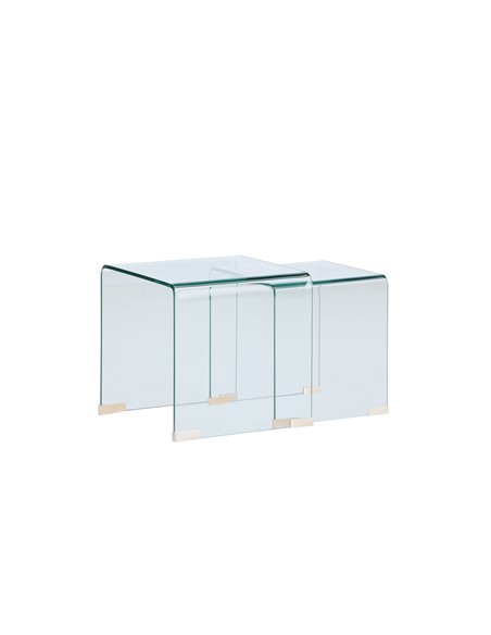 Sidobord Telemark sidobord, 142,236 × 142,236 cm, Transparent