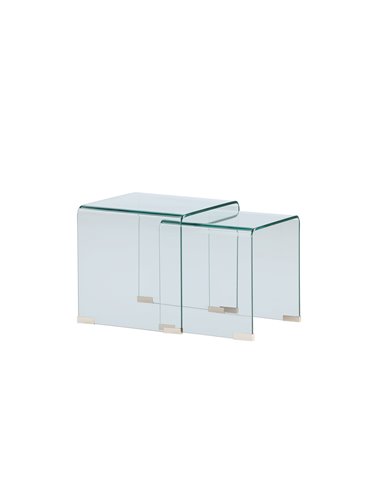 Sidobord Telemark sidobord, 142,236 × 142,236 cm, Transparent