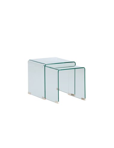 Sidobord Telemark sidobord, 142,236 × 142,236 cm, Transparent