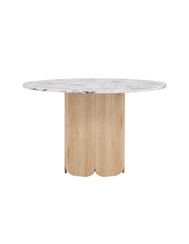 Runt matbord Tekla, Ø120 cm, Ljusgrå