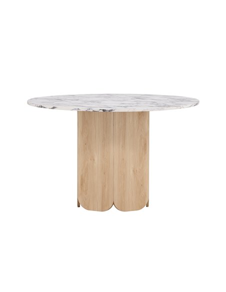 Runt matbord Tekla, Ø120 cm, Ljusgrå