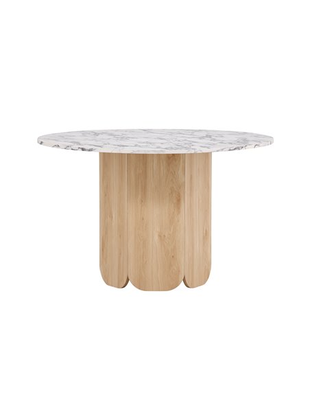Runt matbord Tekla, Ø120 cm, Ljusgrå