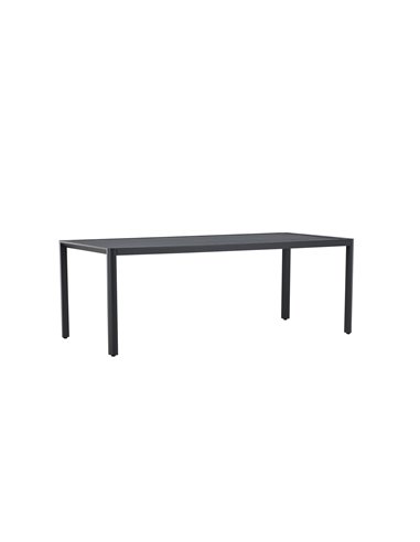 Matbord Giardini, 200 × 90 cm, Svart