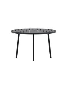 Runt matbord Giardini, Ø120 cm, Svart