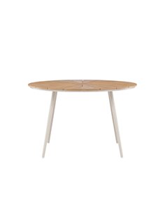 Runt matbord San Vito, Ø120 cm, Beige