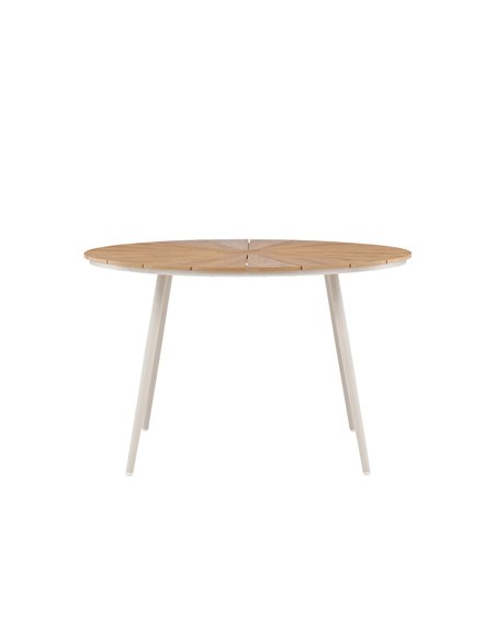 Runt matbord San Vito, Ø120 cm, Beige