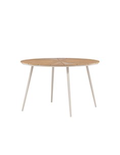 Runt matbord San Vito, Ø120 cm, Beige 2