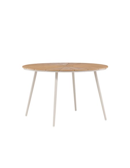 Runt matbord San Vito, Ø120 cm, Beige