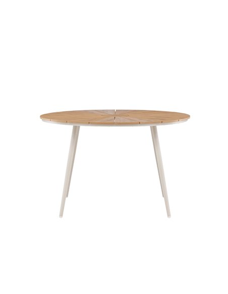 Runt matbord San Vito, Ø120 cm, Beige