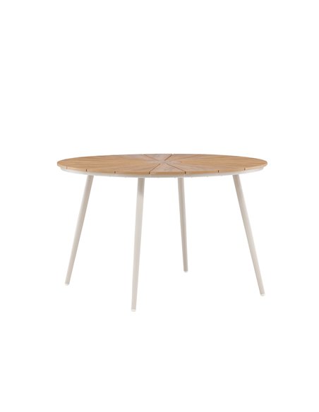 Runt matbord San Vito, Ø120 cm, Beige