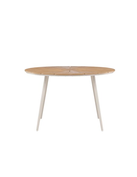 Runt matbord San Vito, Ø120 cm, Beige