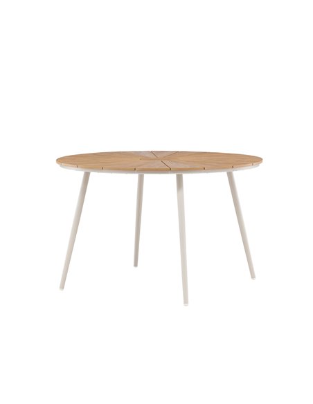 Runt matbord San Vito, Ø120 cm, Beige
