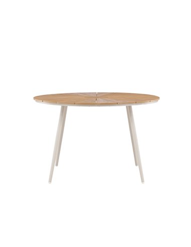 Runt matbord San Vito, Ø120 cm, Beige