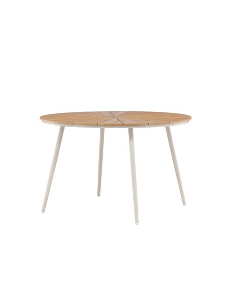 Runt matbord San Vito, Ø120 cm, Beige