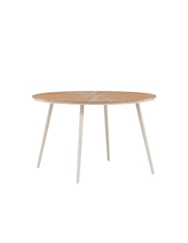 Runt matbord San Vito, Ø120 cm, Beige