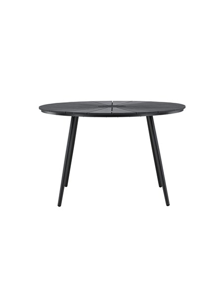 Runt matbord San Vito, Ø120 cm, Svart
