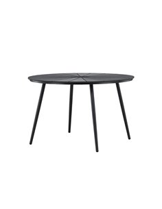 Runt matbord San Vito, Ø120 cm, Svart 2