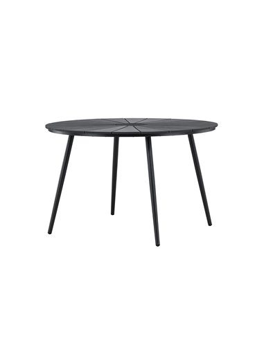 Runt matbord San Vito, Ø120 cm, Svart