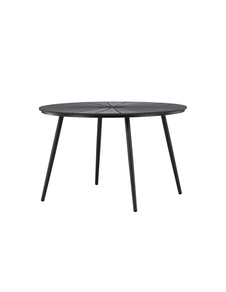 Runt matbord San Vito, Ø120 cm, Svart