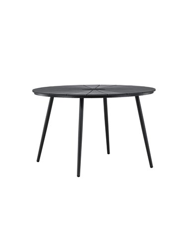 Runt matbord San Vito, Ø120 cm, Svart