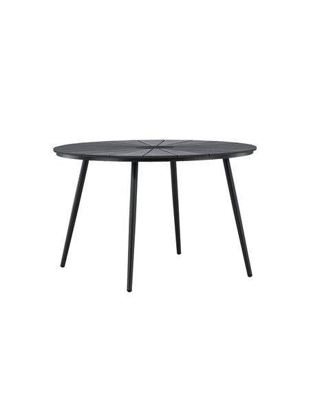 Runt matbord San Vito, Ø120 cm, Svart