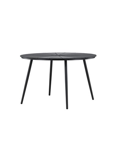 Runt matbord San Vito, Ø120 cm, Svart