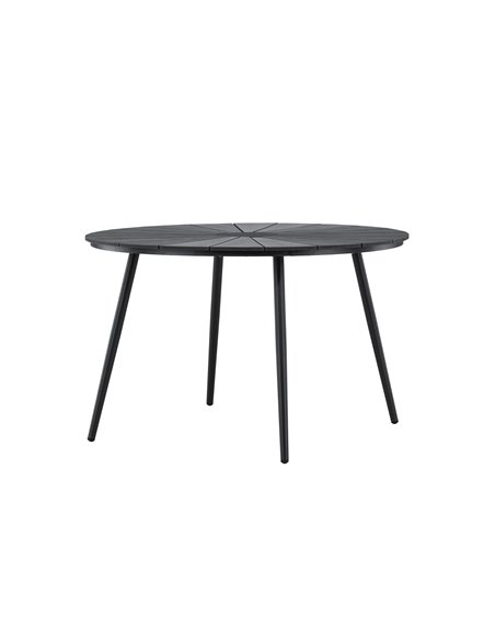 Runt matbord San Vito, Ø120 cm, Svart