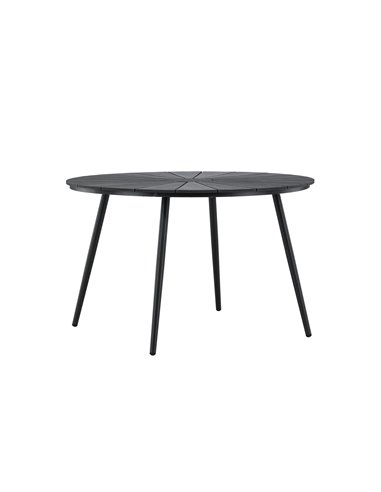 Runt matbord San Vito, Ø120 cm, Svart
