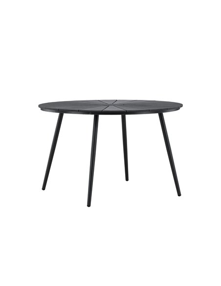 Runt matbord San Vito, Ø120 cm, Svart