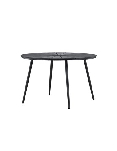 Runt matbord San Vito, Ø120 cm, Svart