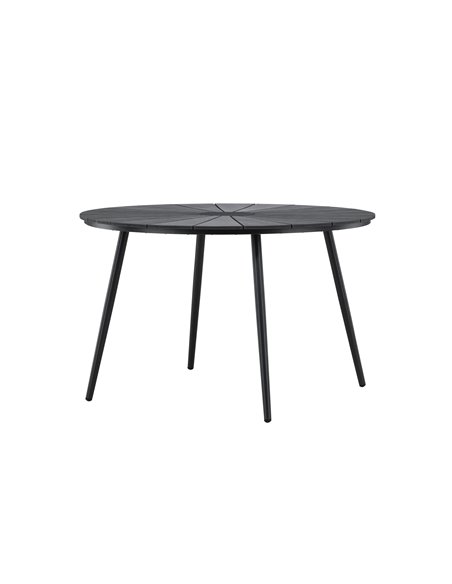 Runt matbord San Vito, Ø120 cm, Svart