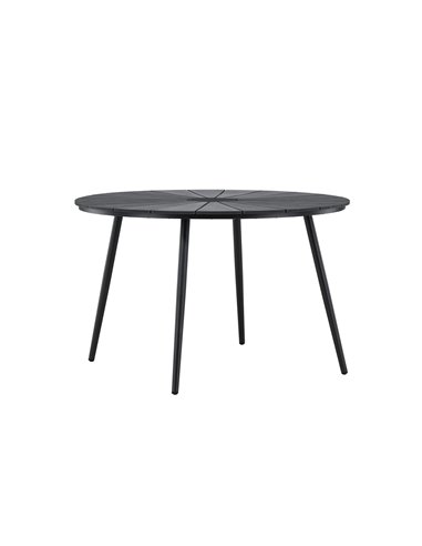 Runt matbord San Vito, Ø120 cm, Svart