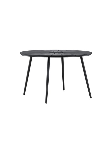 Runt matbord San Vito, Ø120 cm, Svart