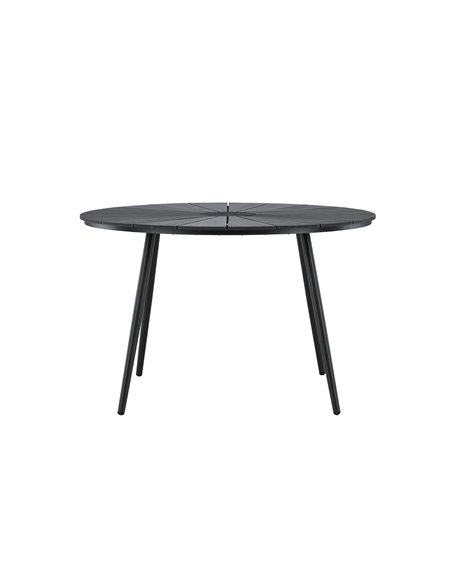 Runt matbord San Vito, Ø120 cm, Svart