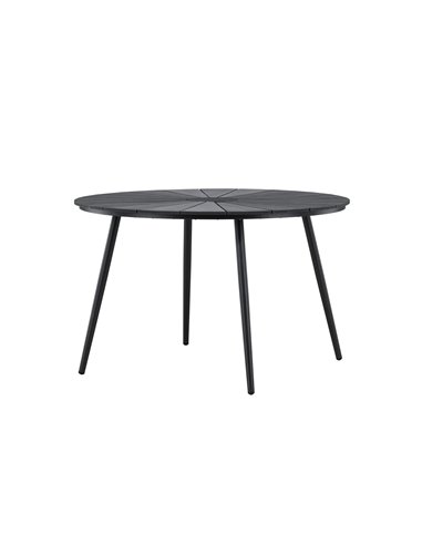Runt matbord San Vito, Ø120 cm, Svart