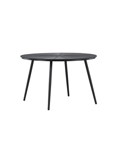 Runt matbord San Vito, Ø120 cm, Svart
