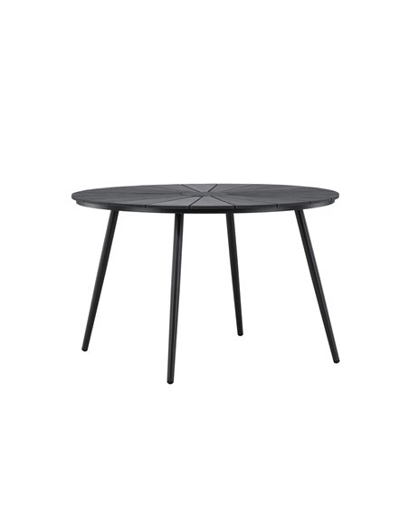 Runt matbord San Vito, Ø120 cm, Svart
