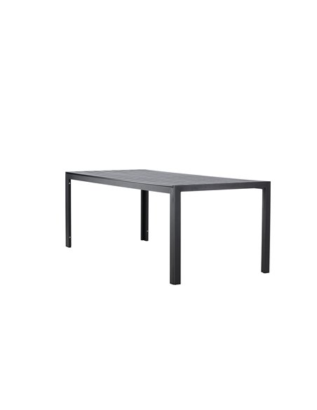 Matbord Mirko, 205 × 90 cm, Svart