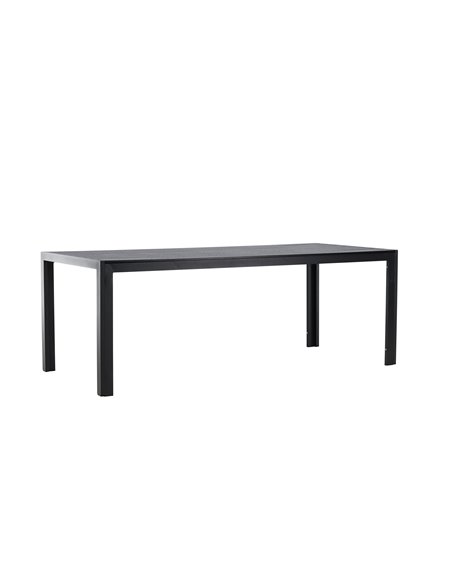 Matbord Mirko, 205 × 90 cm, Svart