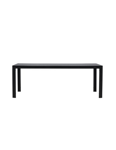 Matbord Mirko, 205 × 90 cm, Svart