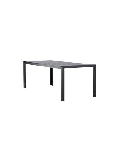 Matbord Mirko, 205 × 90 cm, Svart