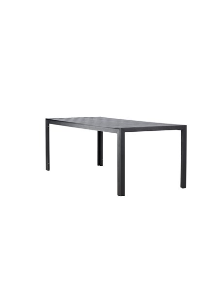 Matbord Mirko, 205 × 90 cm, Svart
