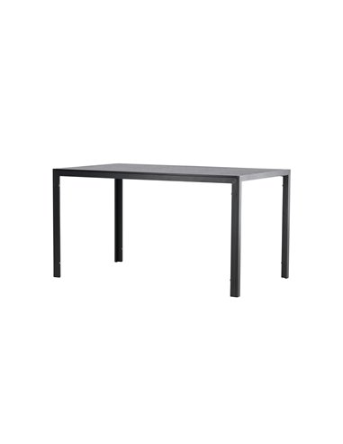 Matbord Mirko, 140 × 80 cm, Svart