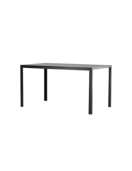 Matbord Mirko, 140 × 80 cm, Svart