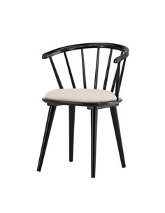 Matstol Bobby, Beige/Svart 2